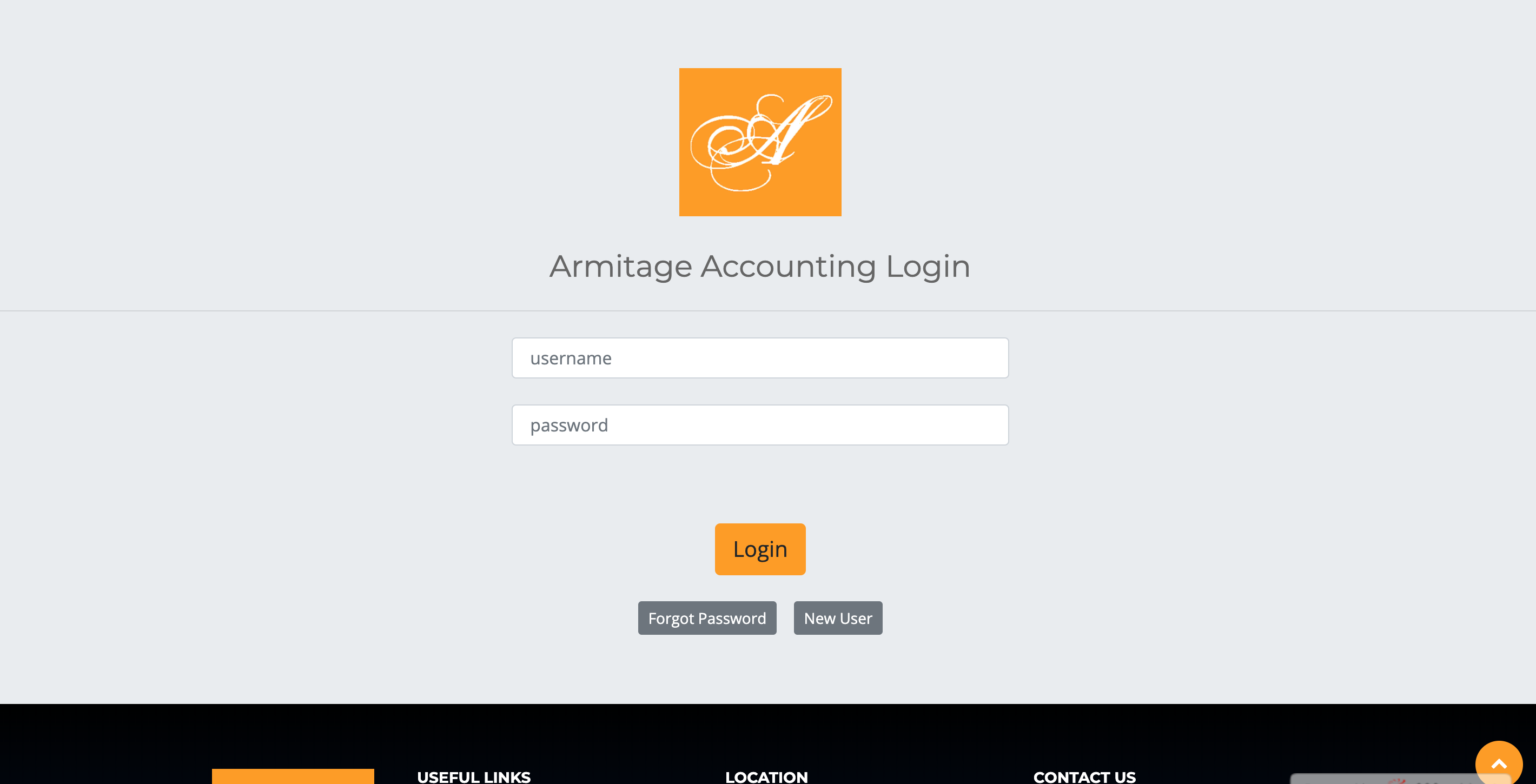 Armitage Accounting Web App Site